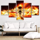 5 шт. аниме Portgas D. Холщовые постеры Ace ONE PIECE, картина, настенные картины, современные декоративные принты, домашний декор quadro quadros