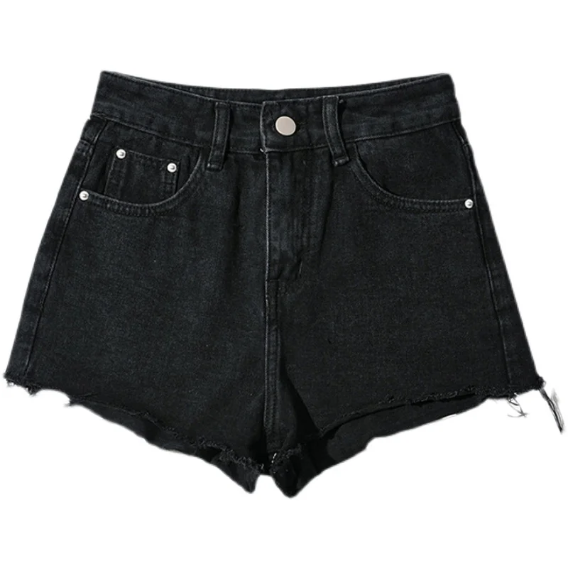 

TVVOVVIN Fashion High Street Do Old Denim Hot Shorts Female Summer All-match Rough Edges Washed Jeans Woman MM37