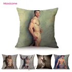 Обнаженный мужской арт мускулистый Джок сексуальный Мунк горячий человек парень ЛГБТ правый геи домашний декоративный диван Чехол льняная Автомобильная Подушка Чехол