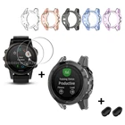 Защитный чехол Корпус для наручных gps-часов Garmin Fenix 5X, 5S 5X плюс протектор чехол Пылезащитная заглушка для часы Экран протектор для Fenix6 6s 6x Pro Стекло