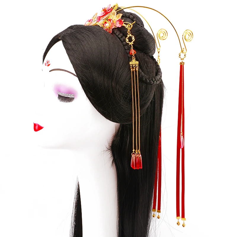 

Hanfu Princess Crown Headdress For Women Princess Hair Ornament With Tassel Queen Hair Accessories