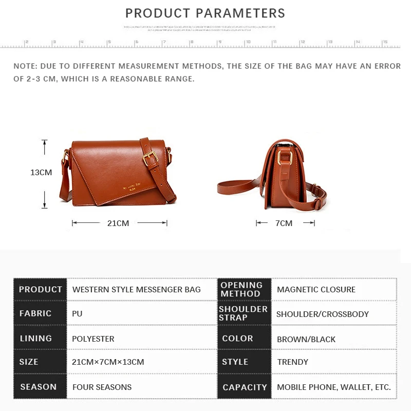 

Fashion Women's Handbags Casual Sling Crossbody Messenger Shoulder Travel PU Envelope Bags