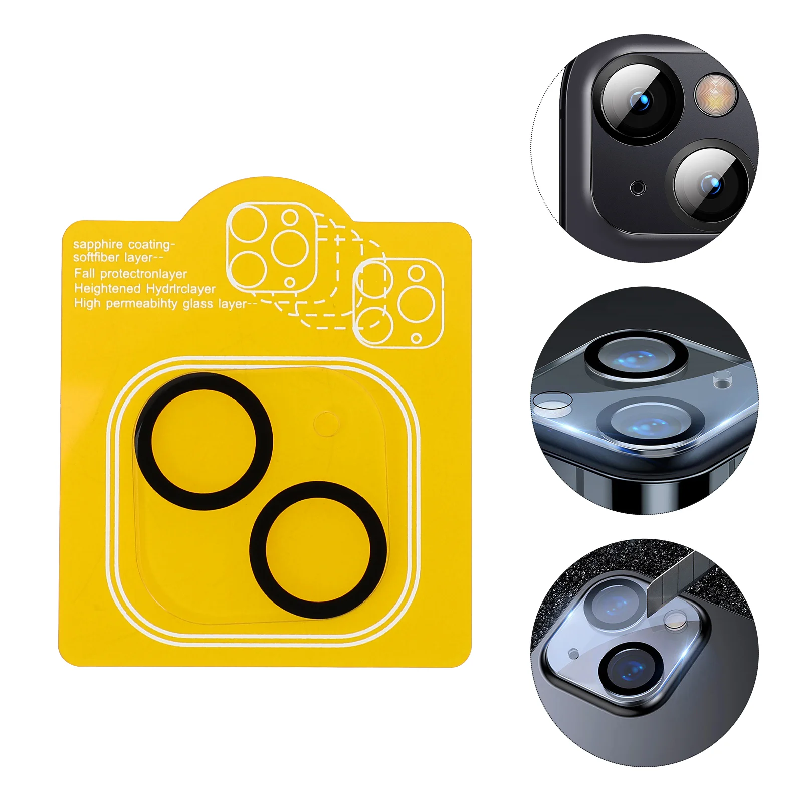 

1 Set Durable Phone Camera Protective Carapace Compatible for iPhone 13