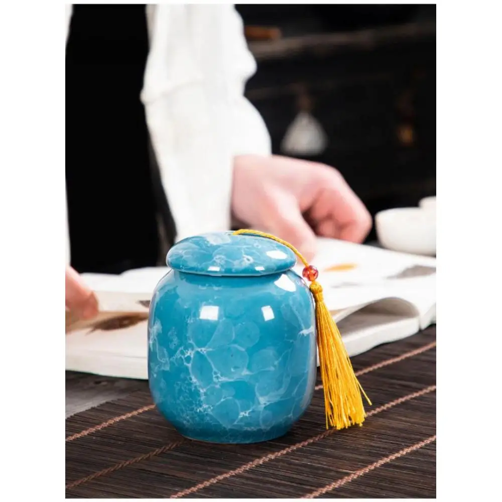 2 шт. подарочные украшения китайские керамические чайные канистры контейнер