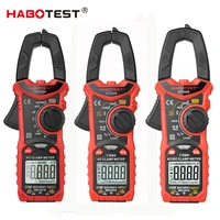habotest ht206 professional digital clamp meter auto range t rms ammeter ncv voltmeter capacitance battery tester 6000 counts