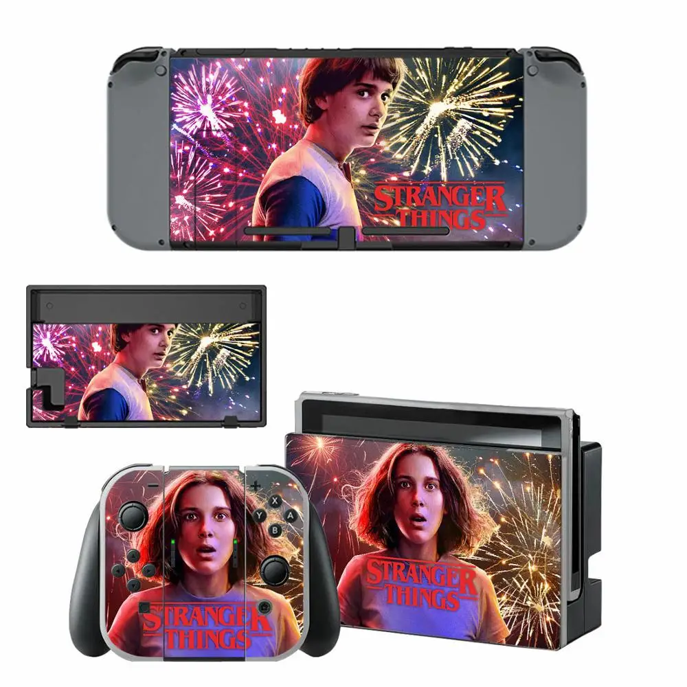 Stranger Things виниловая наклейка на переключатель для nintendo Switch полный набор лицевой