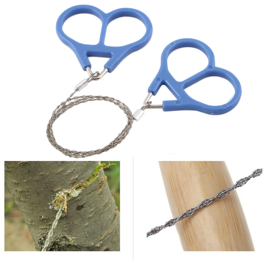 

Pocket Steel Saw Wire Camping Hunting Travel Emergency Survive Tool Stainless free shipping