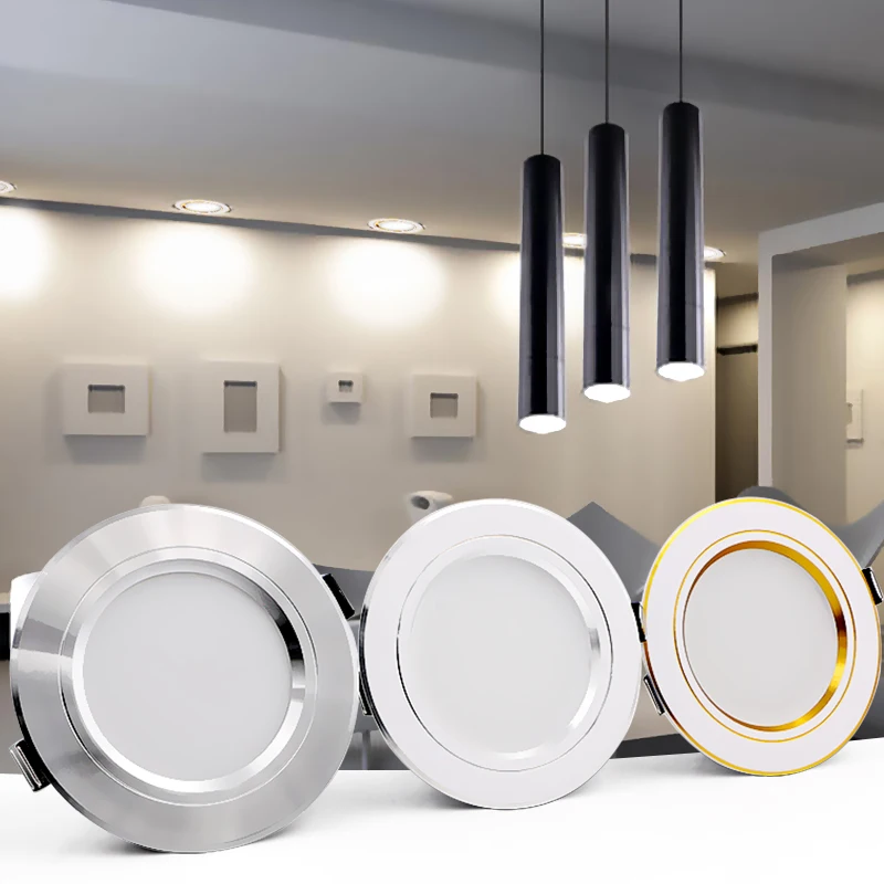 

LED Downlight Ceiling 5W 9W 12W 15W 18W led Round Recessed Ceiling lamp AC 220V 230V 240V New type Bulb Bedroom