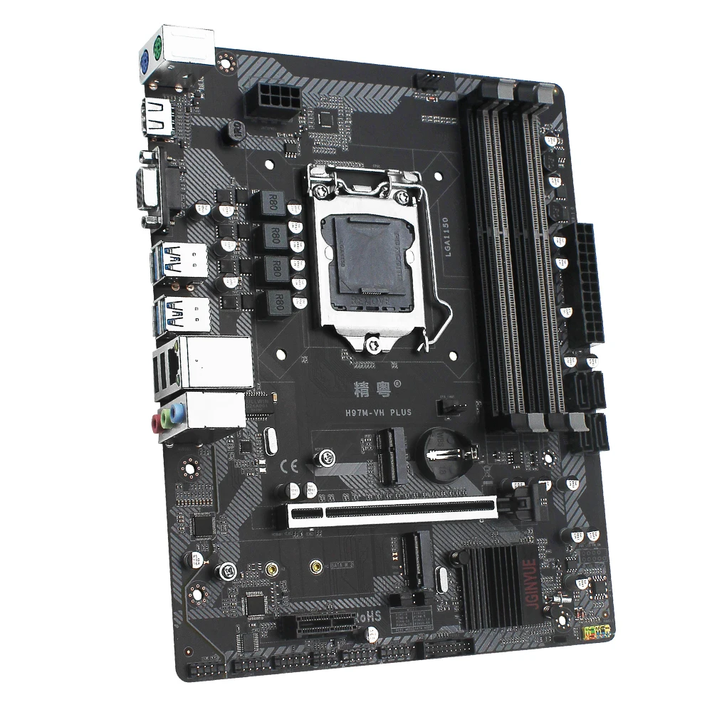 Preise JGINYUE H97 Motherboard LGA 1150 Set Kit Mit Xeon E3 1270 V3 Prozessor Und DDR3 16GB 2*8G Desktop Speicher H97M-VH PLUS
