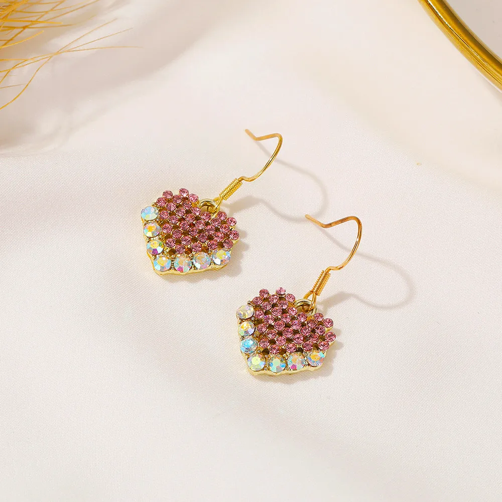 

1 Pairs Creative Cartoon Dice Diamond Sparkle Earrings for Women Cute Candy Color Clouds Dangles Ear Hook Gifts Earrings Women