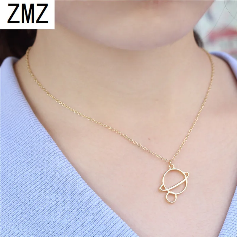 

ZMZ 30pcs Europe/US fashion Earth, stars and moon pendant cute necklace gift for mom/girlfriend party gold/silver jewelry
