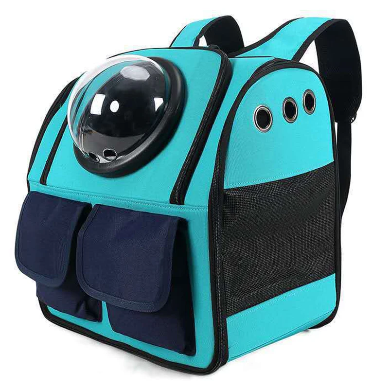 

Puppy Dog Cat Bag Canvas Is Portable And Breathable Cat Capsule Backpack Porous Breathable Large Opening For Easy Access Cat Bag