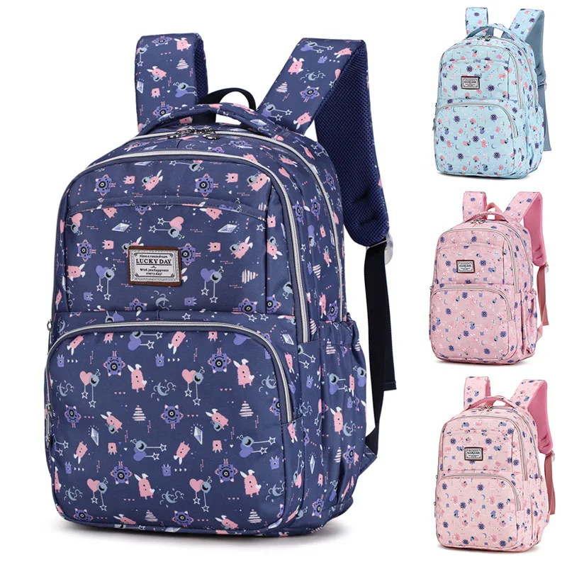 Школьный рюкзак для девочек, с принтом, для ноутбука