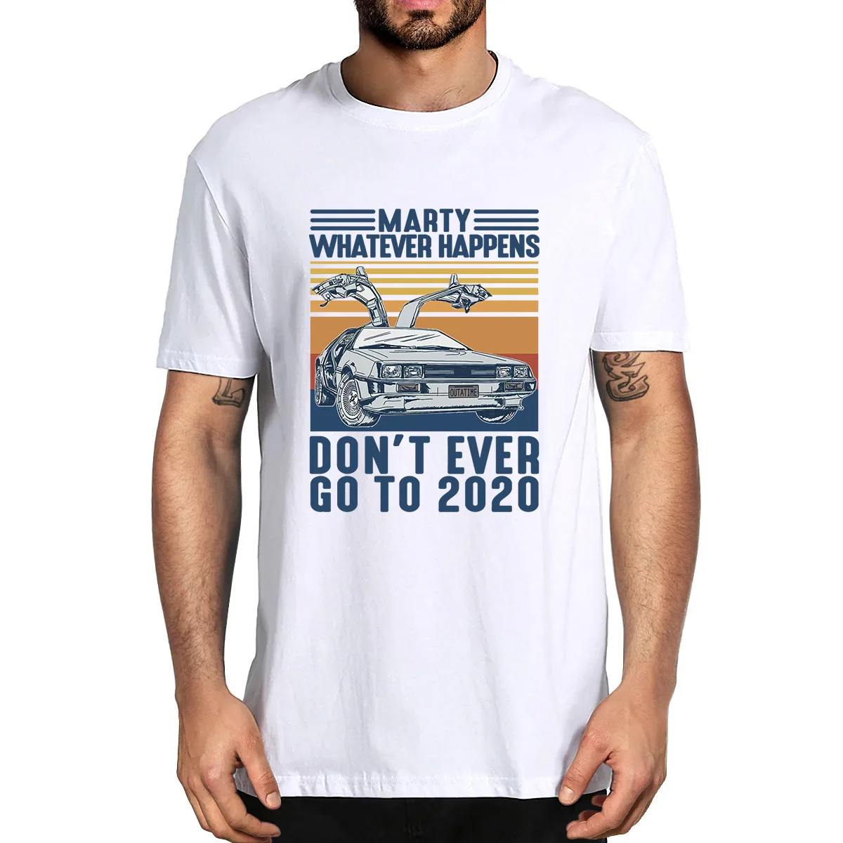 

Marty Whatever Happens Don't Ever Go To Vintage Men's T-Shirt Streetwear