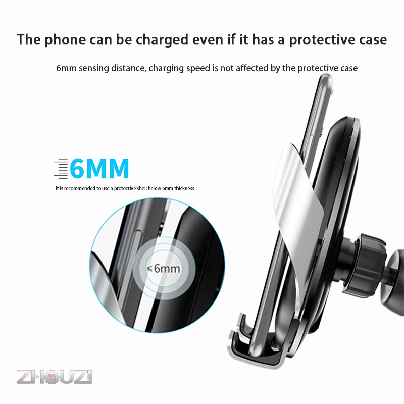 Автомобильный Беспроводной Зарядное устройство автомобиля мобильный телефон