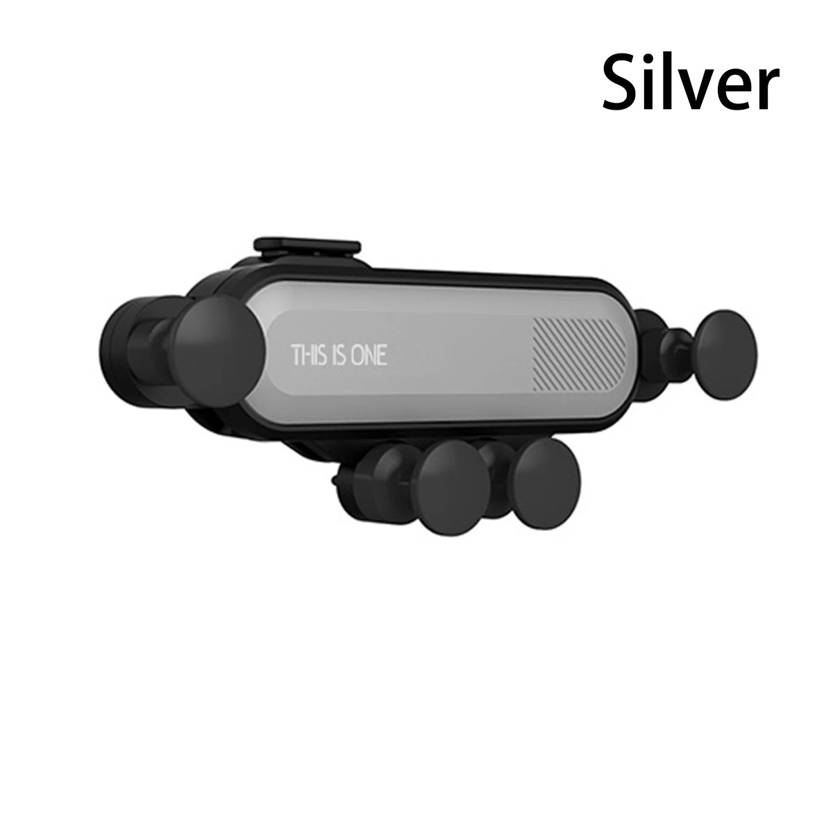 silver Гравитационный автомобильный держатель телефона в воздухе длинная полоса удобство зажим для вентиляционного отверстия установлен Немагнитный кронштейн gps кронштейн - Цвет: silver