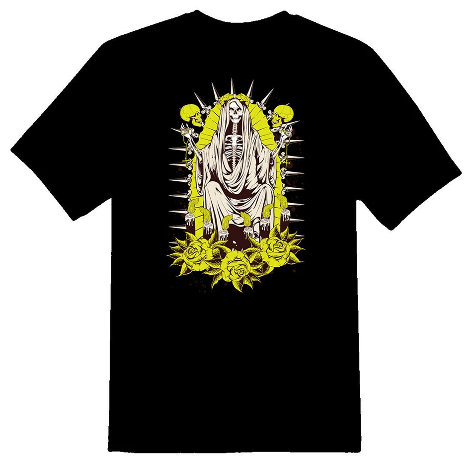 

Santa Muerte Black Or White Tee Latest New Style Tee Shirt