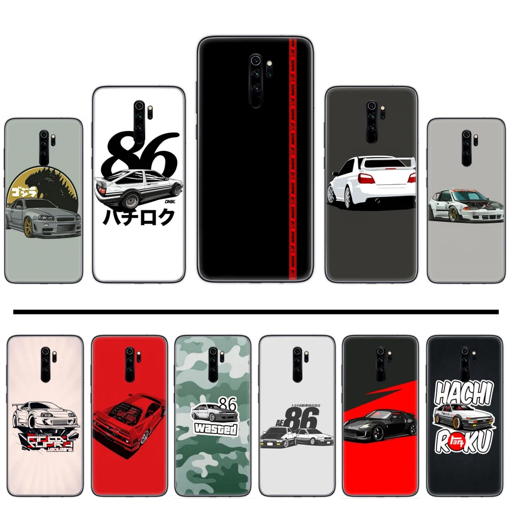 Автомобильный чехол AE86 INITIAL D для телефона с аниме Xiaomi Redmi Note 4 4x5 6 7 8 pro S2 PLUS 6A