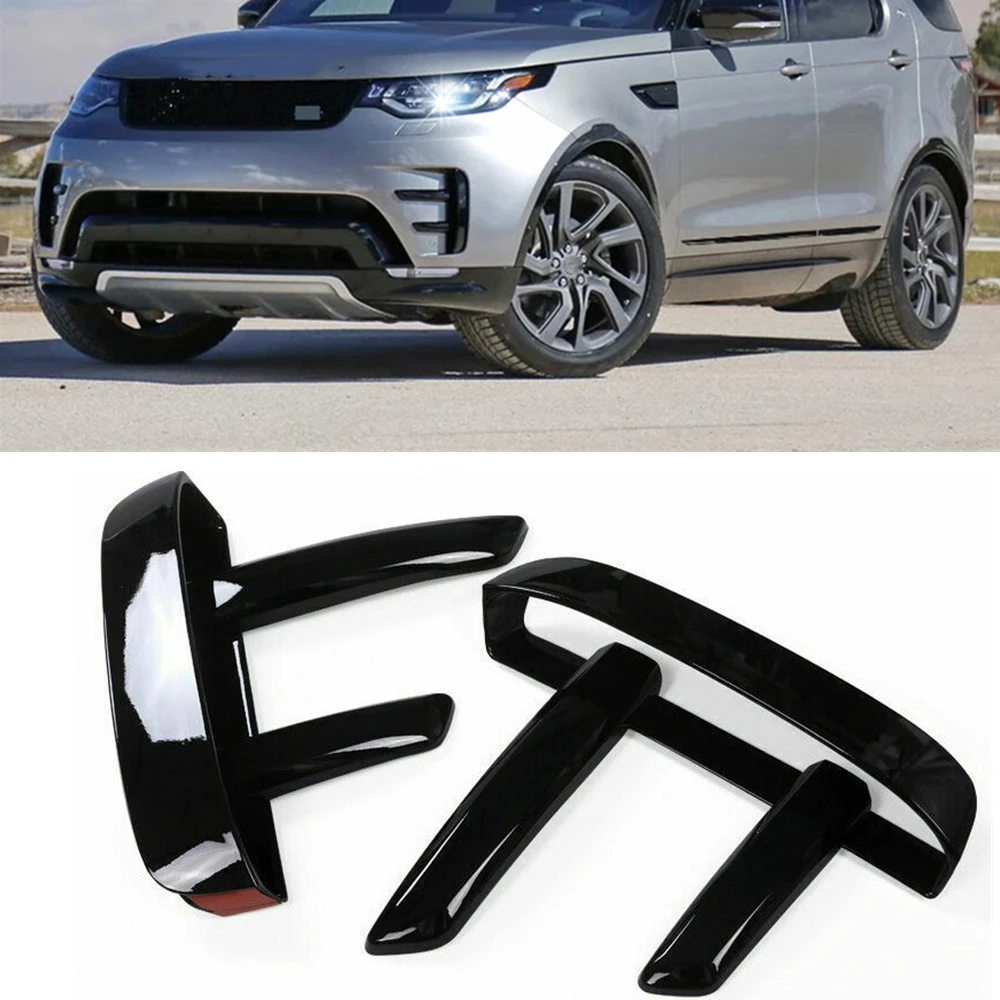 

Front Bumper Side Air Vent Intake Grille Trim For Land Rover Discovery 5 L462 2017-2021 Glossy Black Inlet Cover Splitter Grill