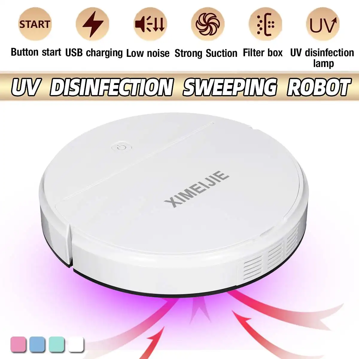 

3-In-1 Automatic Robot Smart Wireless Sweeping Vacuum Cleaner Dry Wet Cleaning Machine Charging Intelligent Vacuum Cleaner Home