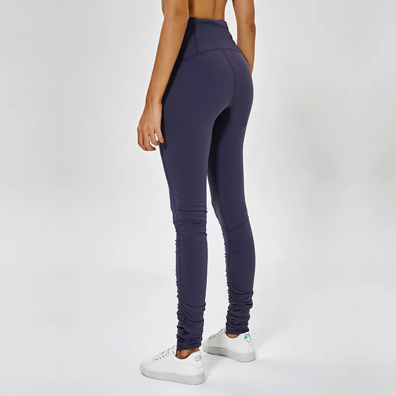 Oyoo обнаженные штаны для йоги с высокой талией и карманами леггинсы тренировок