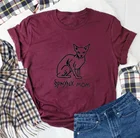 Забавная футболка с котом, Сфинкс, Повседневная рубашка для мам, гранж, tumblr, винтажные рубашки, хлопковые рубашки, женские эстетические модные футболки, топы