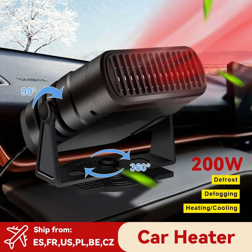 

4 IN 1 12V/24V 120W 220W Car Heater Electric Cooling Heating Fan Portable Dryer Windshield Defogging Demister Defroster