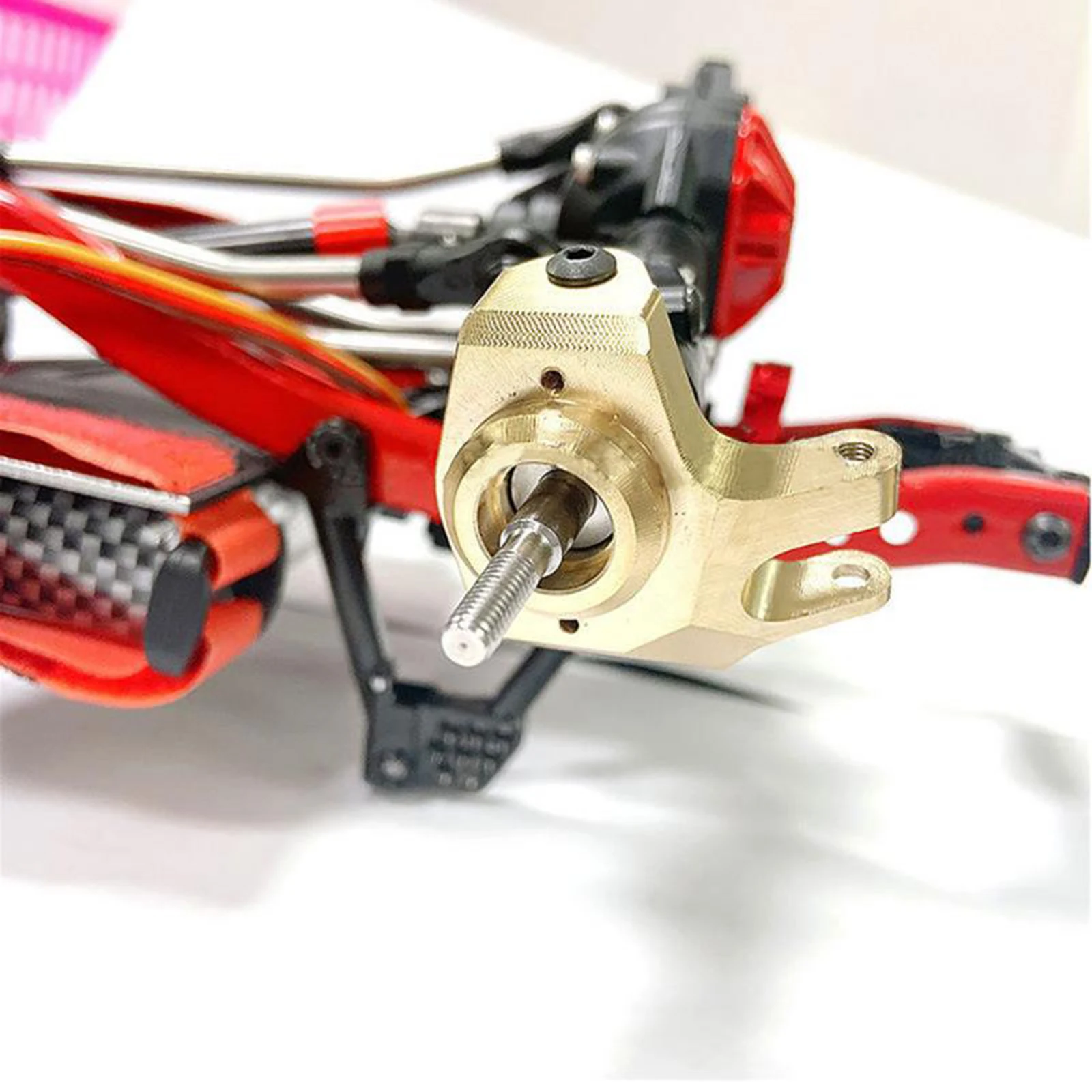 

2PCS Front Steering Knuckle Set for SCX10 II 90046 1/10 Scale RC Crawler Car