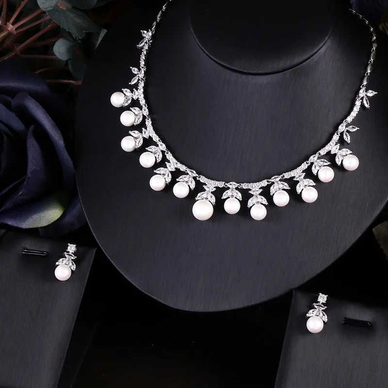 Свадебные ювелирные изделия janekelly ожерелье серьги для женщин индийский магазин