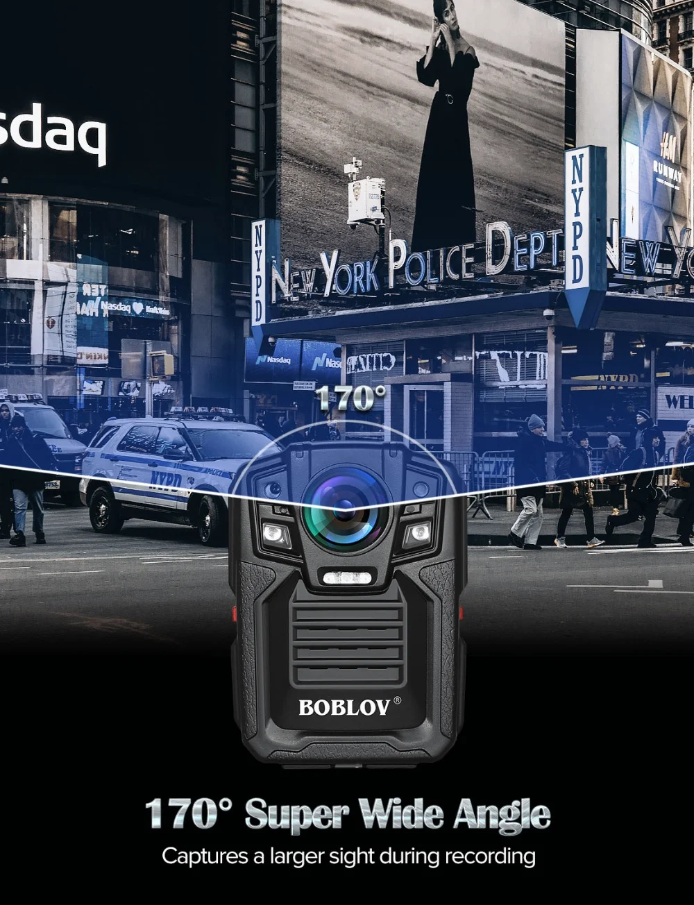 للبيع BOBLOV HD66-02 32GB/64GB HD 1296P كاميرا فيديو صغيرة الأمن الشرطة كاميرا يمكن حملها بالجسم للرؤية الليلية مسجل فيديو يمكن ارتداؤها كاميرا لرجال الشرطة