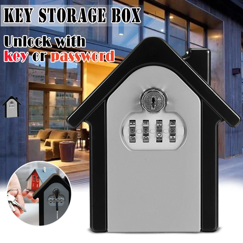 Внешний водонепроницаемый замок для ключей Safurance + алюминиевый настенный