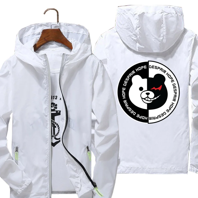 

Мужские и женские куртки Danganronpa на заказ 5, тонкая верхняя одежда, ветрозащитные куртки, ветрозащитное пальто, уличная спортивная одежда