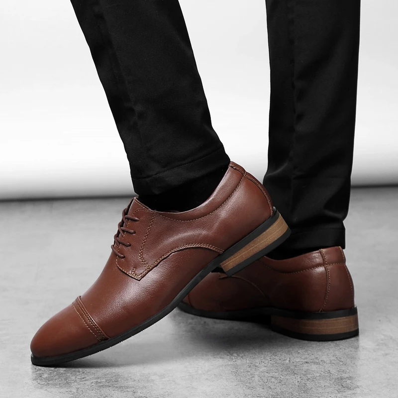 Новые Мужские модельные туфли Официальная итальянская обувь для мужчин ручной