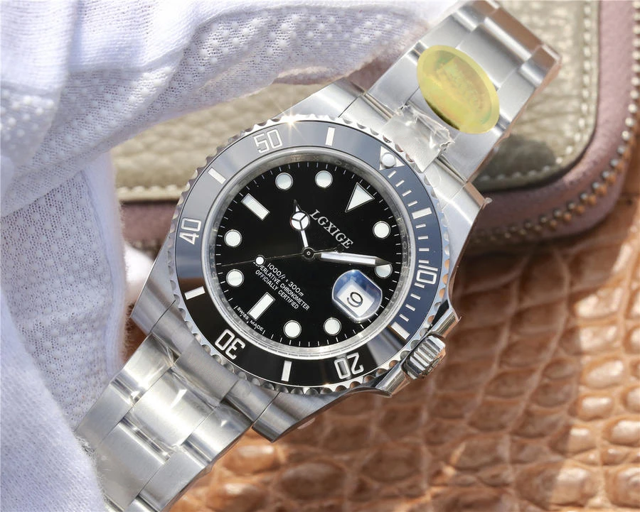 AAA LGXIGE часы для мужчин лучший бренд класса люкс Rolexable водонепроницаемые часы для мужчин спортивные мужские часы Полный алмаз GMT наручные кварцевые часы