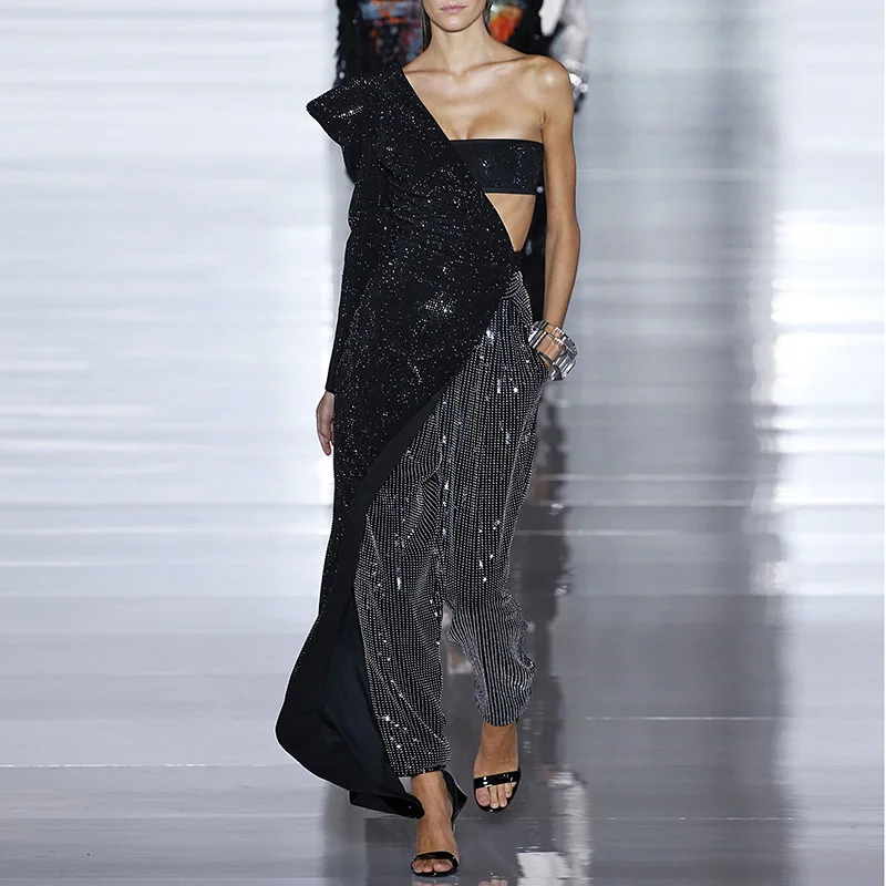 Женские вечерние костюмы Max Spri комплект из двух предметов в стиле панк