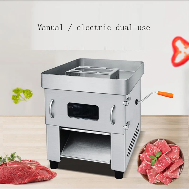 

High Quality Commercial Meat Cutting Machine 850W Electric Manual Fish Beef Pork Meat Cutter Desktop Meat Slicer Dicing Machine