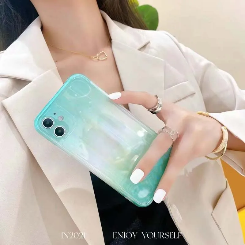 

Luxury Glitter Aurora Cases for Iphone 12 Pro Max 7 8 Plus Xs Max Xr X SE2 Soft Silicon Colorful shiny Cover for iPhone 11