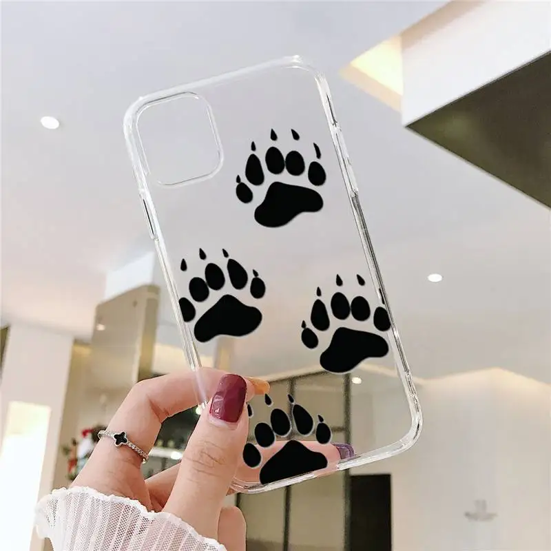 

Cute cat funny dog love Phone Case Transparent for iPhone 7 8 11 12 s mini pro X XS XR MAX Plus cover funda shell
