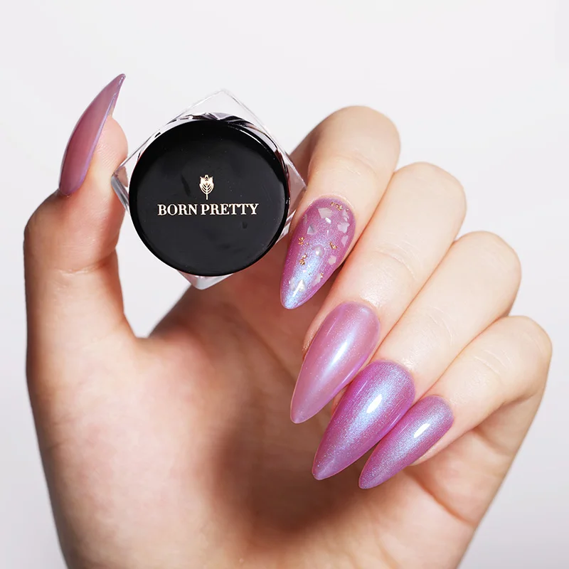 BORN PRETTY 1 г блёстки для ногтей порошок Шелли блестящий пыль дизайн украшение Pingment