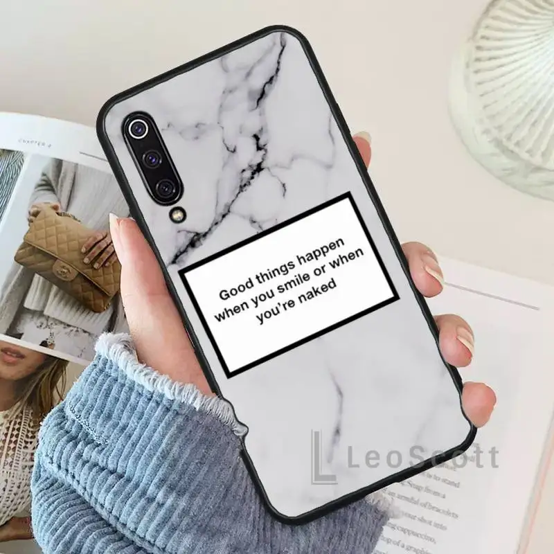 

Marble writing art Phone Case For Xiaomi Redmi 4x 5 plus 6A 7 7A 8 mi8 8lite 9 note 4 5 7 8 pro