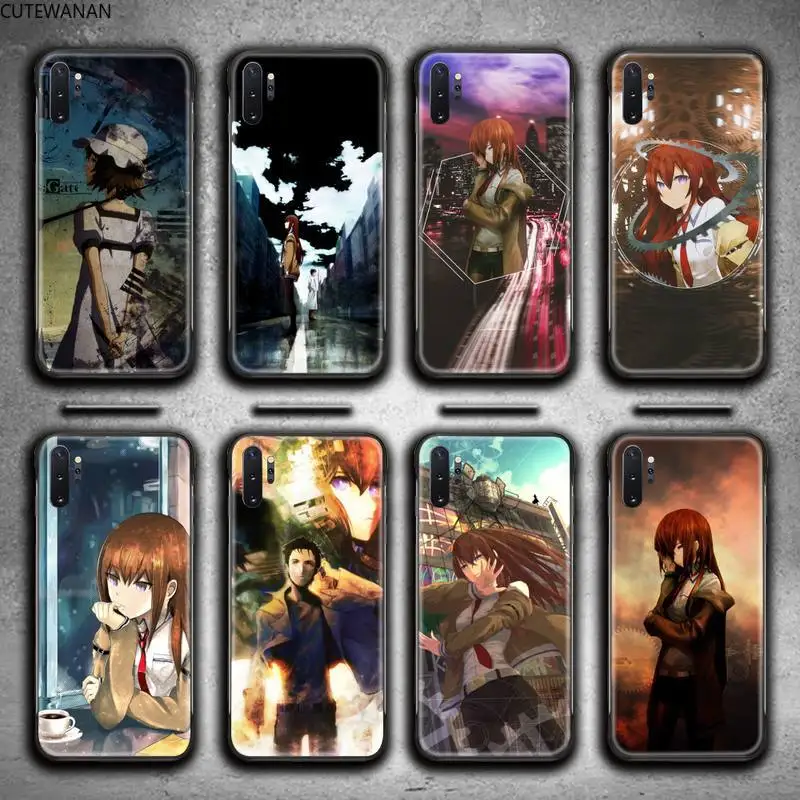 

Steins Gate Anime Kurisu Makise Phone Case For Samsung Galaxy Note20 ultra 7 8 9 10 Plus lite M51 M21 M31S J8 2018 Prime