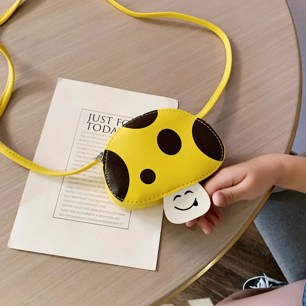 Мини-сумка для девочек кошелек на молнии мультяшная сумка через плечо в форме