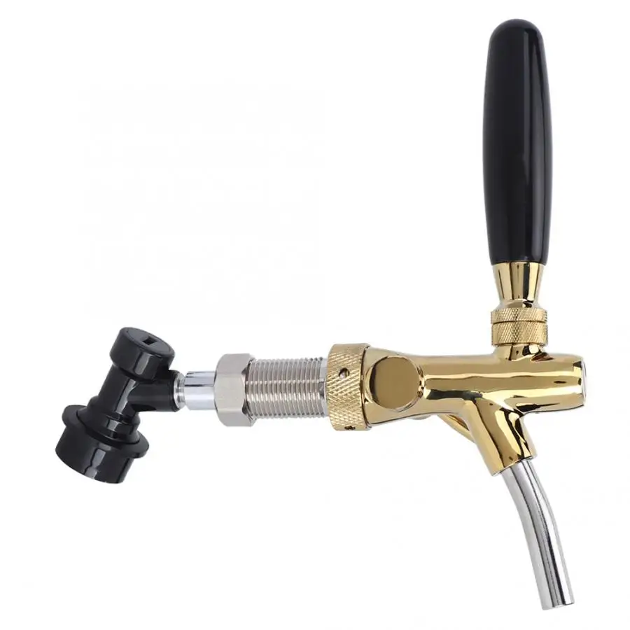 Регулируемый кран для пива из нержавеющей стали с шаровым замком домашнего