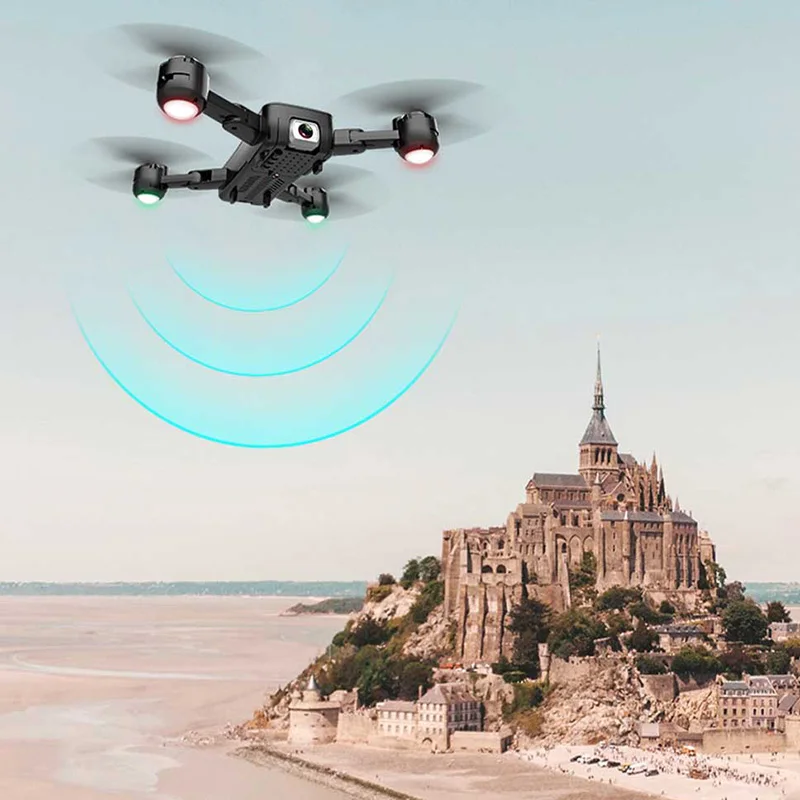 Складной Квадрокоптер с двойной камерой Wi-Fi FPV | Игрушки и хобби