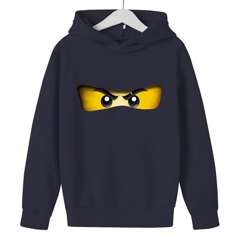 

Autumn winter Ninjago Boy dresses cotton sleeve long sweatshirt Casual print Cartoon Comic Pullover Kid Legoe Toy hoodies