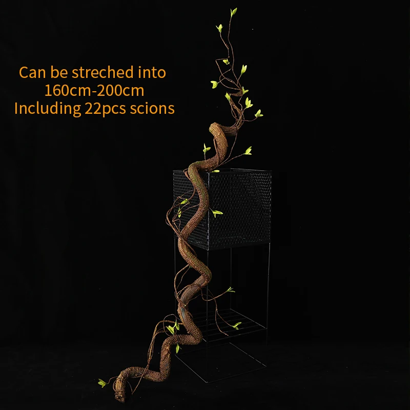 160 см большое искусственное дерево ветки зеленое Liana ротанг искусственные для