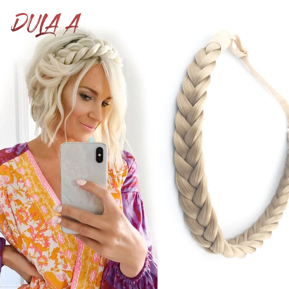 Широкий синтетический парик твист эластичные повязки для волос косы богемные