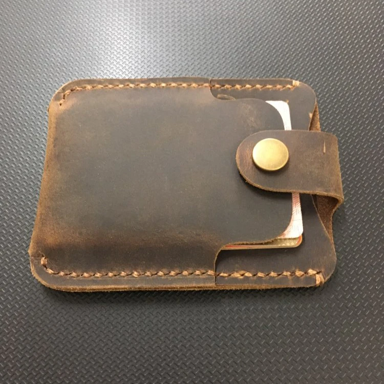 Кошелек ручной работы из натуральной кожи для кредитных карт дизайнерский