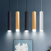 modern acrylic square long tube pendant lamp creative kitchen island pendant light dining living room restaurant shop pipe light