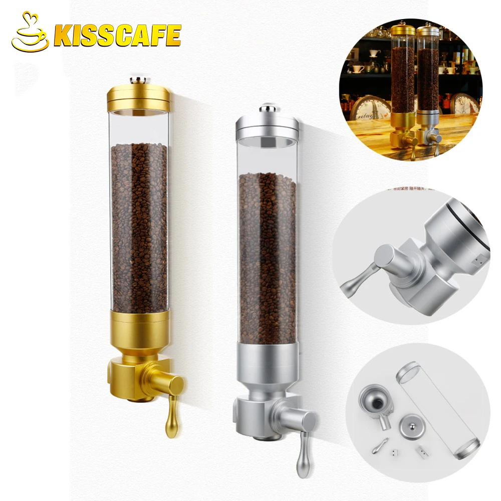 Подставка из алюминиевого сплава и акрила для кофейных зерен 1800 г|Бутылки банки